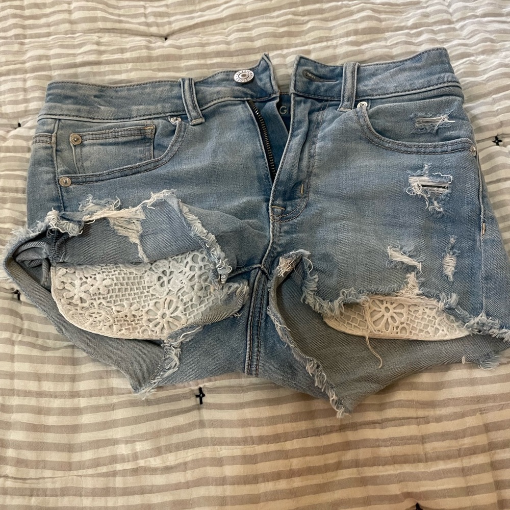 Cute lace short shorts